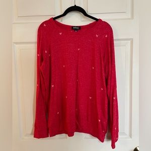 Valentine’s Day heart sweater